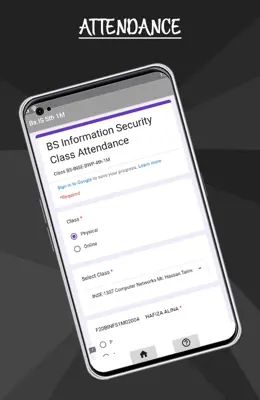 Bs.IS Class Attendance android App screenshot 3